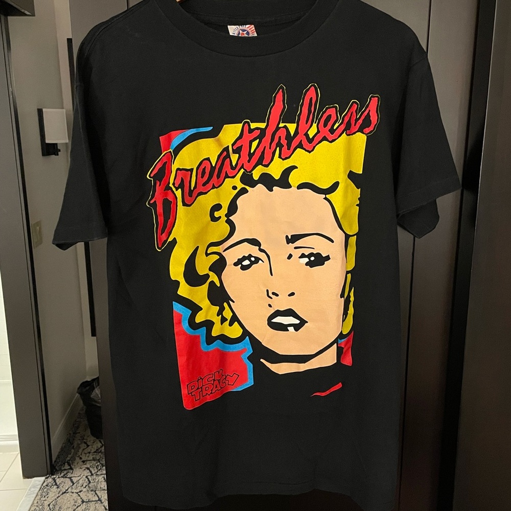 Vintage Dick Tracy Promo Madonna Breathless T-shirt XL